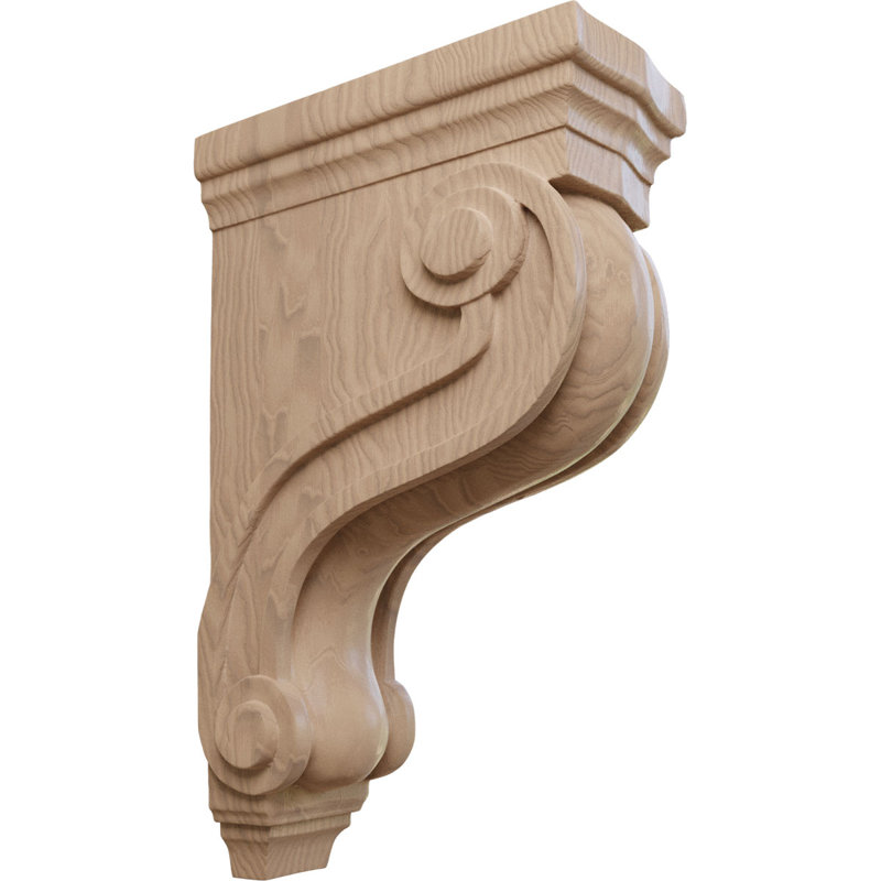 Corbeau traditionnel de Boston, Brun foncé, H 13 po x l 3 7/8 po x P 8 po