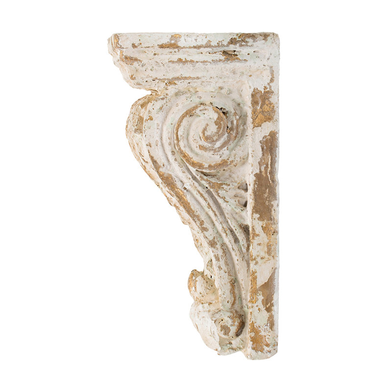 Tablette murale 5,1 x 4,7 x 9,3 po blanc antique