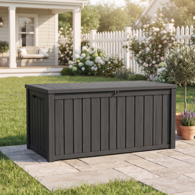 260 Gallon Weather Resistant Resin Deck Box