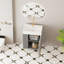Meuble-lavabo moderne à tablettes ouvertes de 21,6 po avec lavabo en céramique, porte à fermeture en douceur et rangement à gauche, assemblage requis-116332415