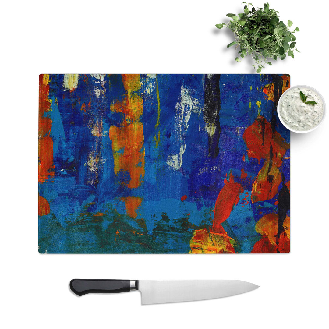 Tempered Glass Art Painting Vol.46 Chopping Board