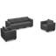 Ensemble de canapé modulaire 3 pièces Ayden Hunsicker-1390442437