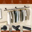 156cm Wall Mounted Clothes Rack