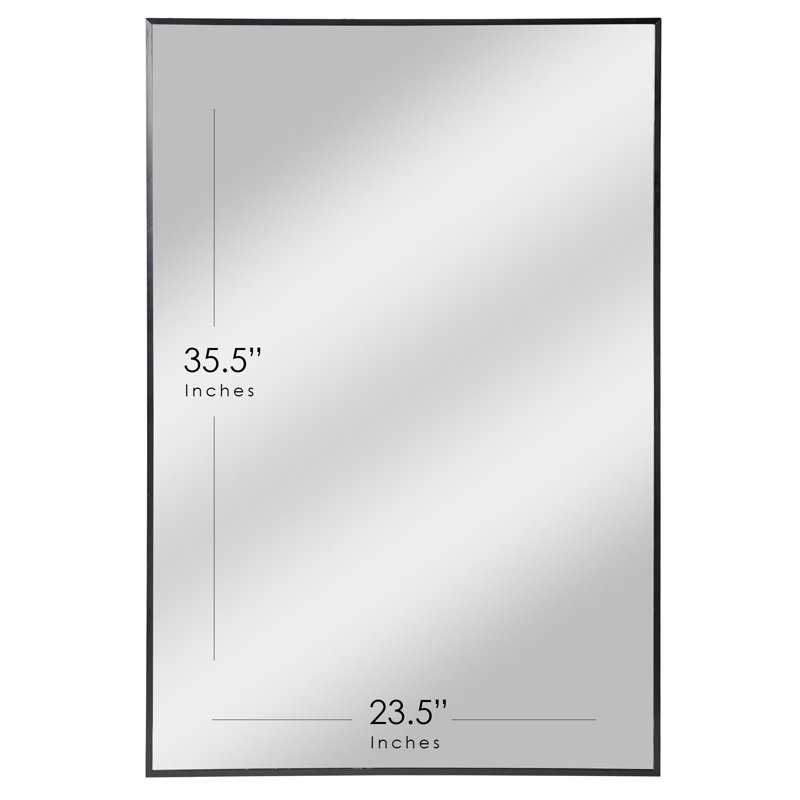 Cornesse Wall Mirror, Black