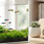 Fish Tank with Protective Base Mat-132007623