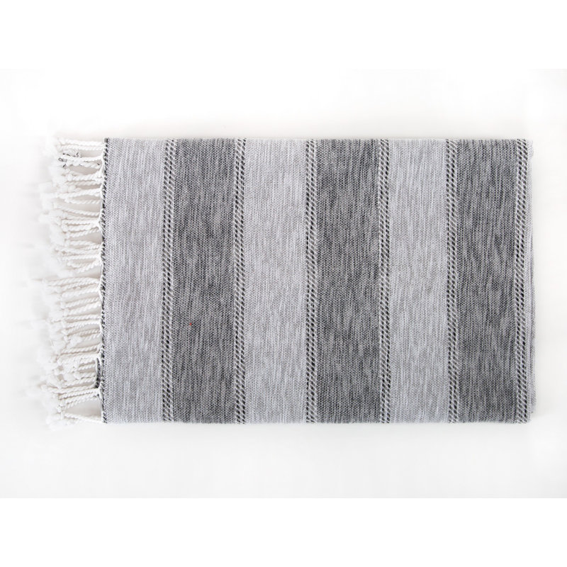 Serviette de plage 100% coton Gudino, gris