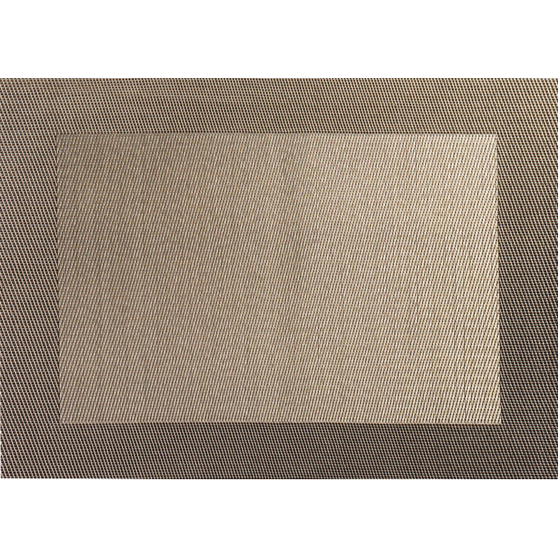 Ensemble de 4 napperons rectangulaires en vinyle, Bronze