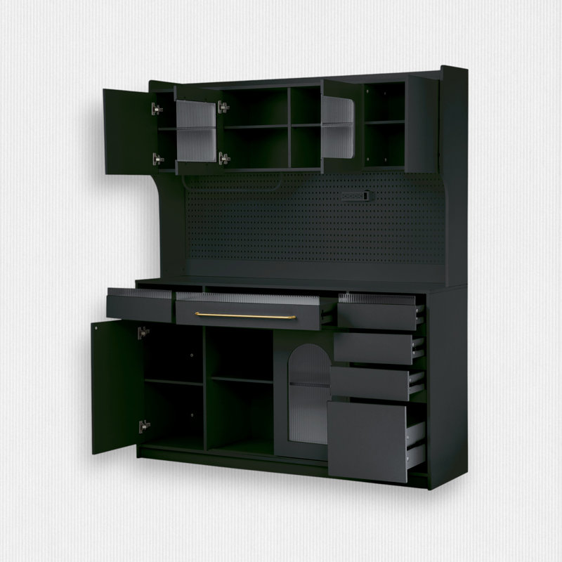 74.8'' Kitchen Pantry, Black