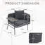 Chaise de lecture moderne, chaise d'appoint rembourrée avec table et coussin-1551475343