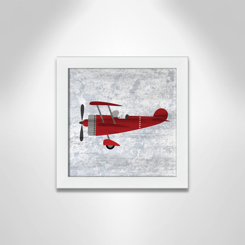 Impression sur papier rouge 2, H 12 po x l 12 po x P 0,6 po, Encadré plat blanc