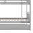  Kamorian Twin Over Twin Rubber Wood Bunk Bed With Trundle, Convertible Into 2 Beds-665650210