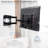 VIVO TV Wall Mount for 37" to 80" Screen, Fully Articulating VESA Mount