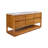 Tessa 72 In. Mango Wood Carrara White Marble Countertop Bath Vanity with Chrome Faucet