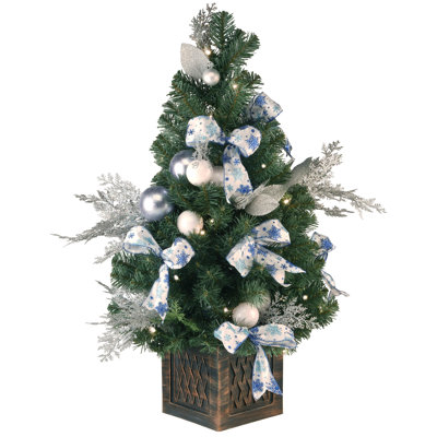 40" Decorative Collection Ornament Tree with Clear Lights