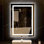 Rectangular Frameless Anti-Fog LED Light Wall Bathroom Vanity Mirror