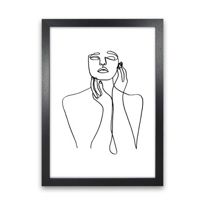 Touching Face With Hand's - Print