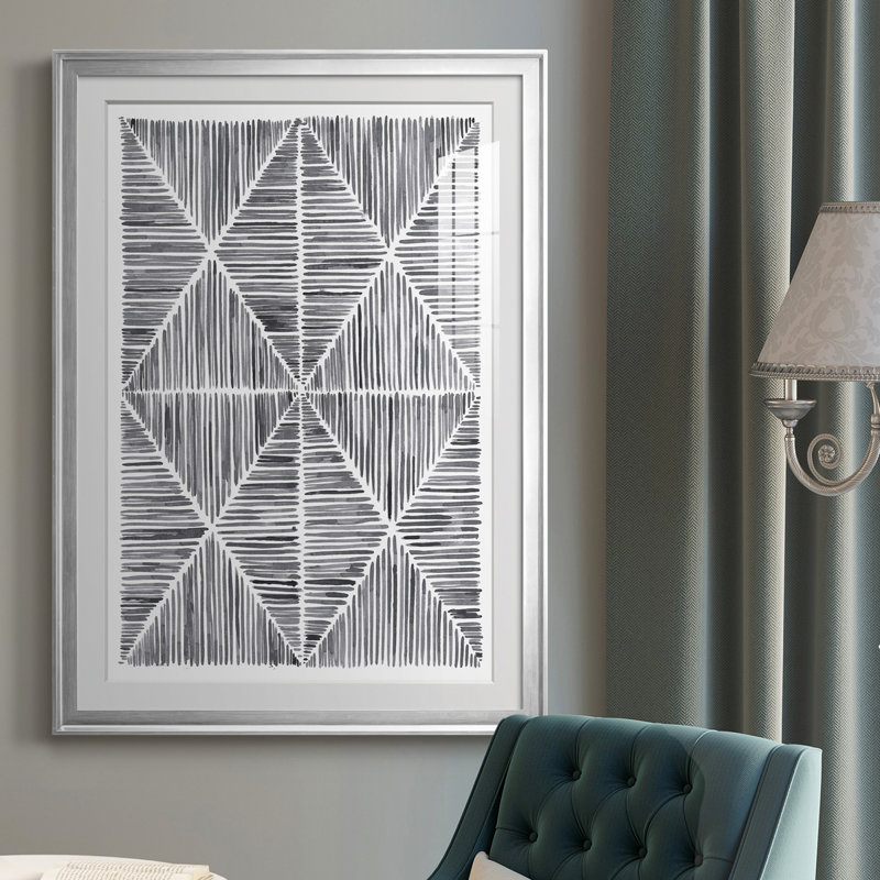 Vibrato II, reproduction encadrée de qualité supérieure - prête à être accrochée, H 42,5 po x l 30,5 po x P 1 po