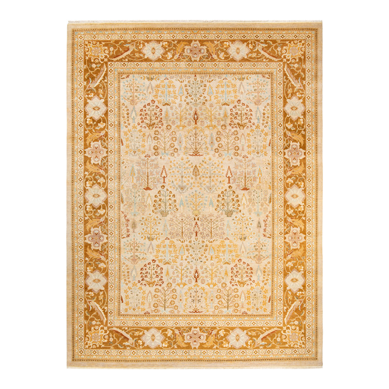 Hisae One-of-a-Kind 9' 0" X 12' 1" Hand Knotted Area Rug