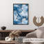 Abstrait art moderne abstrait en marbre bleu cristal VI-1482136988