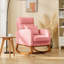 Chaise berçante en bois massif EROMMY-103404979
