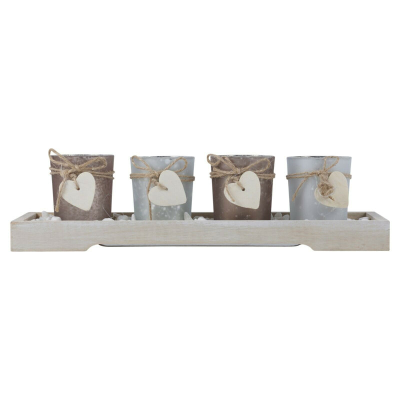 Wood Tabletop Tealight Holder