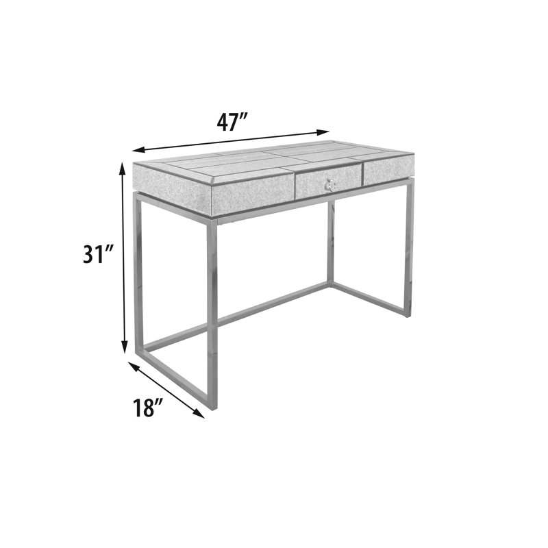 Westphal 47'' Glass Top Console Table