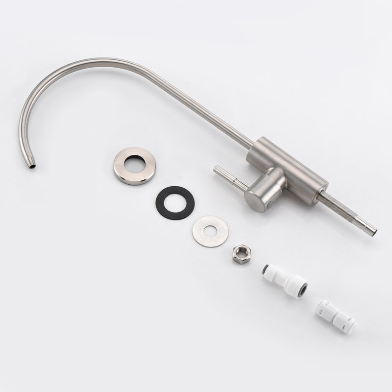 Robinet de cuisine en acier inoxydable sans plomb Sumerain, nickel brossé, Nickel brossé