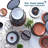 8-Piece Hard Shell China Dinnerware Storage Containers Set