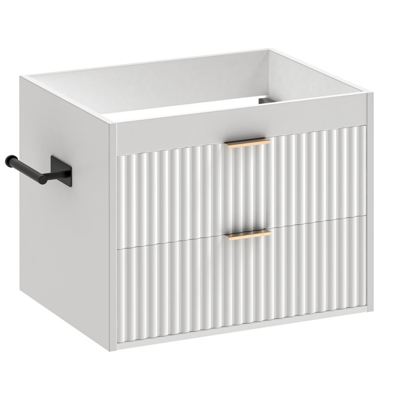 Base de meuble-lavabo simple 24 po seulement, White