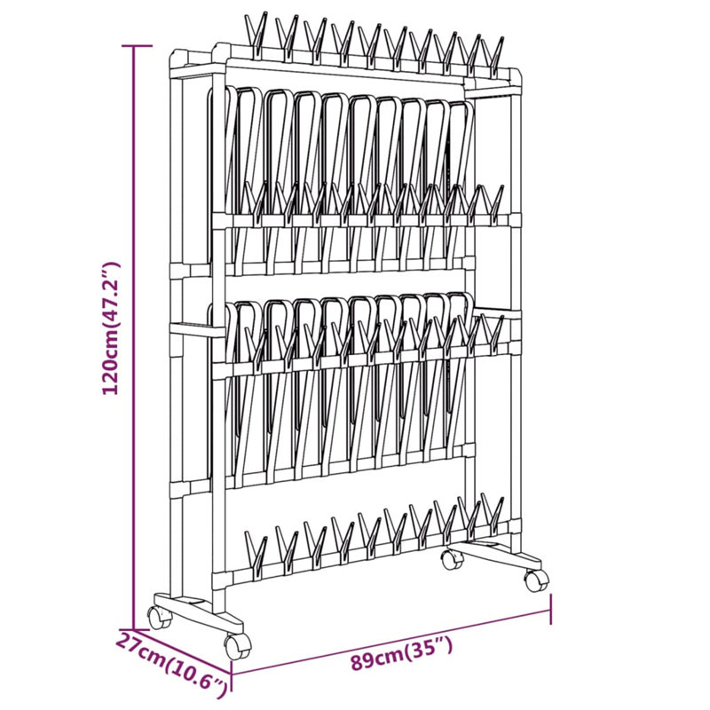 Belgrace 40 Pair Shoe Rack