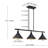 Afizah 3 - Light Black Single Pendant