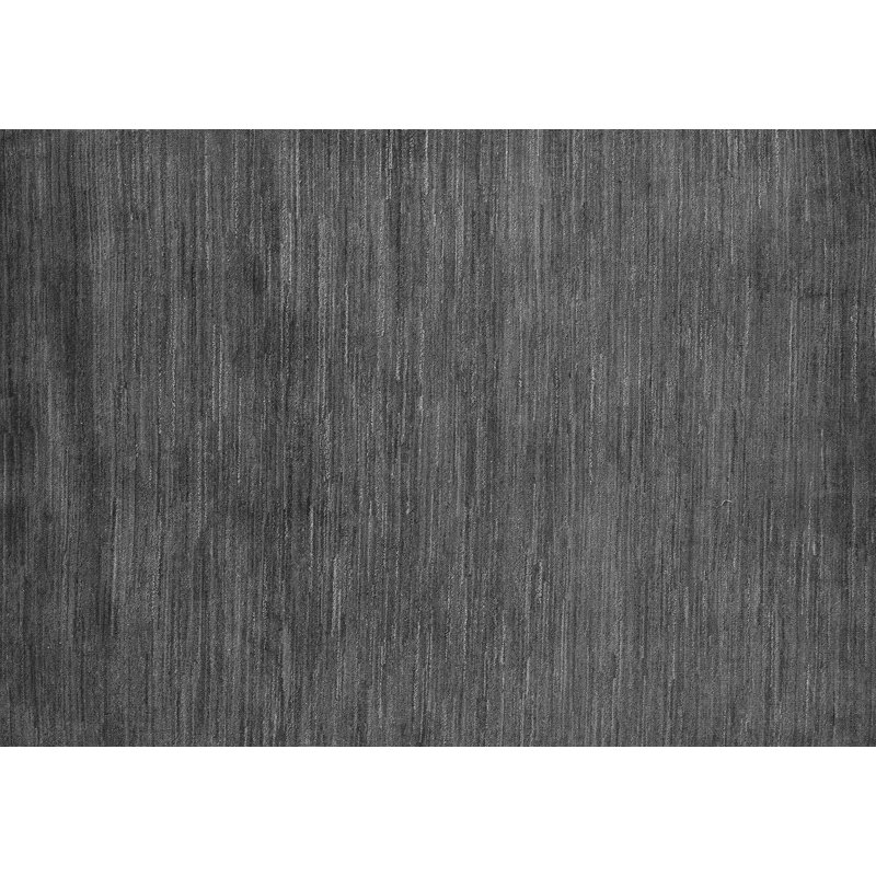 Tapis carré carré gris en chenille tissé à la machine, Rectangle 8 pi x 10 pi