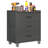 Heavy-Duty Metal Storage Cabinet With Wheels - 3 Drawer Tool Cabinet For Garage, Office, And Home Organizer Solutions, Black/Gray