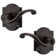 Entry Door Handle Reversible Lever With Keyed Lock Featuring Smartkey Re-Key Technology, In Venetian Bronze