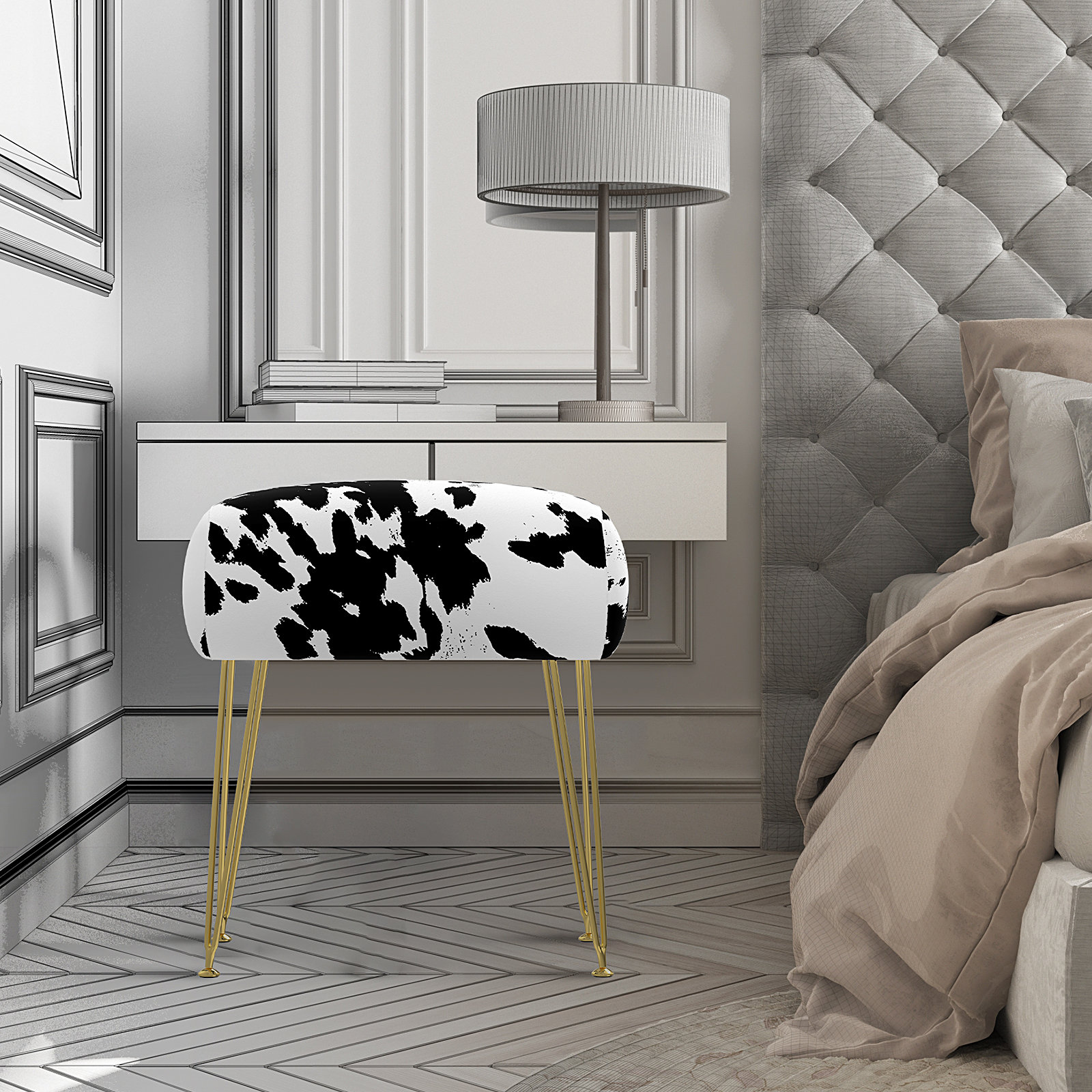 Tall bedroom online stool