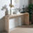 Curved Waterfall-style wood Console Table-320400414