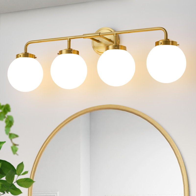 Jaxon Dimmable Vanity Light, Bulbs not Included, 4, Gold