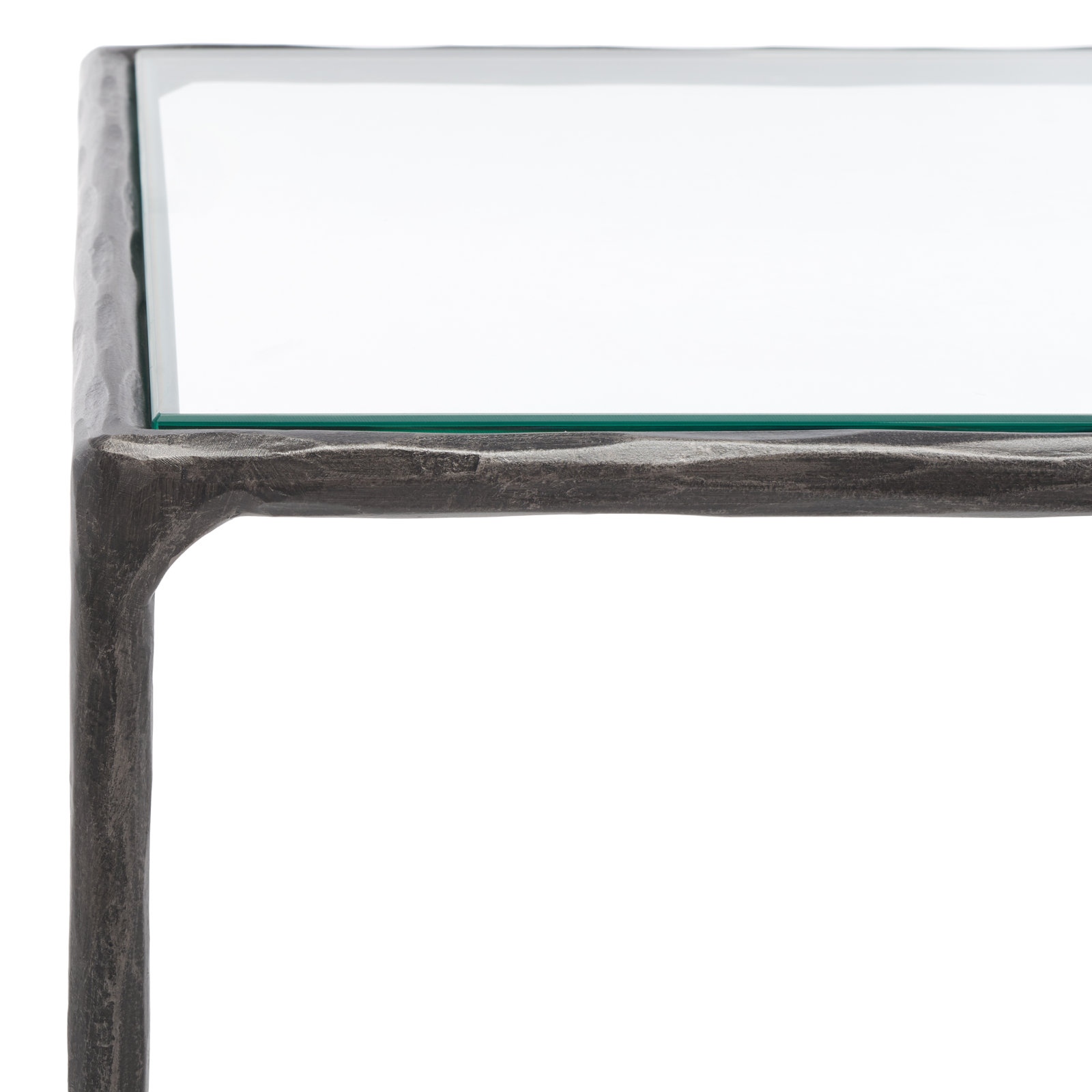 Evelynn 18" End Table, Clear, Black