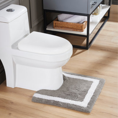 Tapis de bain réversible 100% coton Widman, doux et super absorbant, lavable à la machine