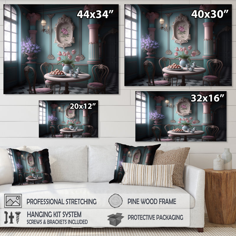 Art mural sur toile, "Tulipes roses en fleurs", H 12 po x l 20 po x P 1 po, Toile tendue