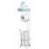 iDesign Classico Free Standing Toilet Paper Holder with Shelf for Bathroom