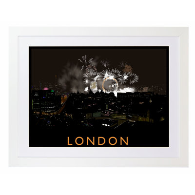 London Fireworks 1 Piece Wall Art