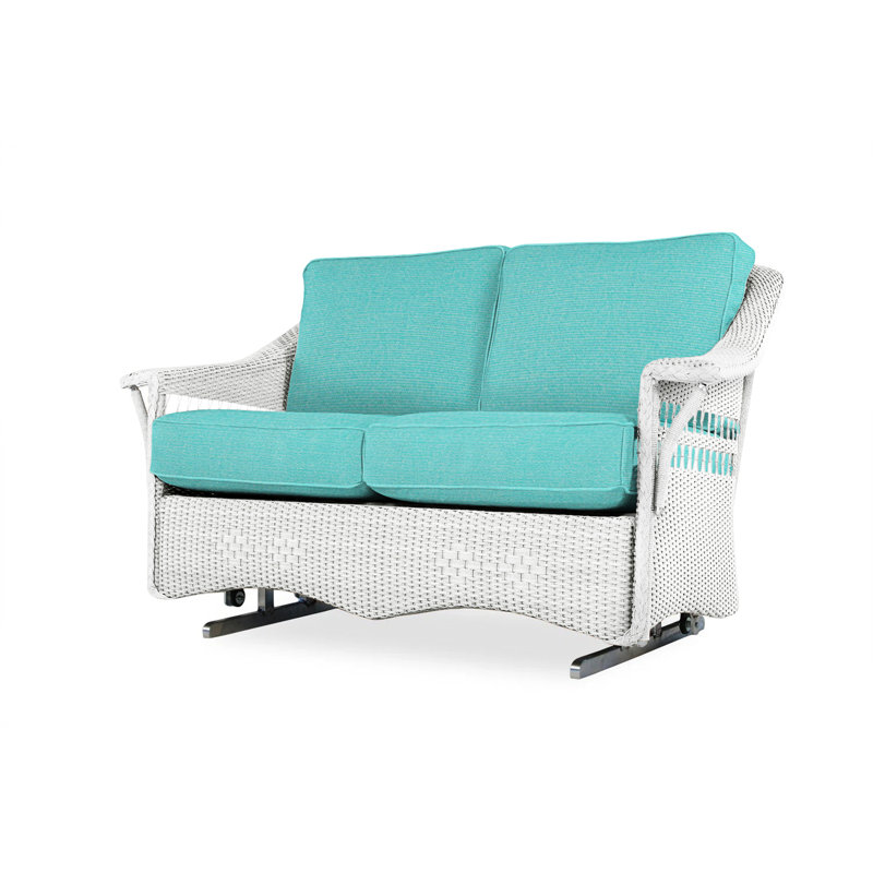 Nantucket Outdoor 2 - Seat Loveseat, White, Sailcloth Salt