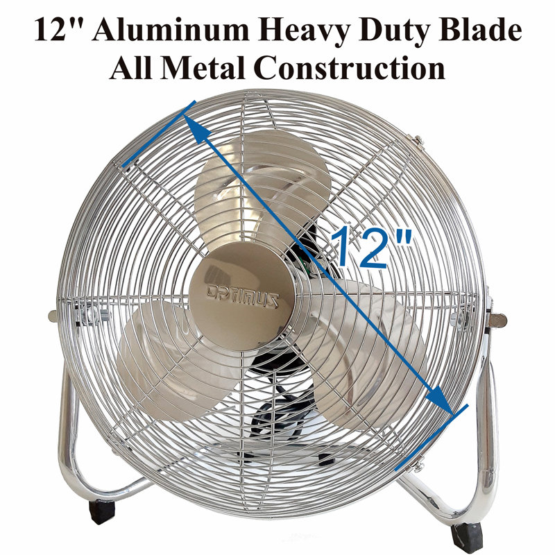 Ventilateur 12 "à haute vitesse de qualité industrielle - Barbecue chromé
