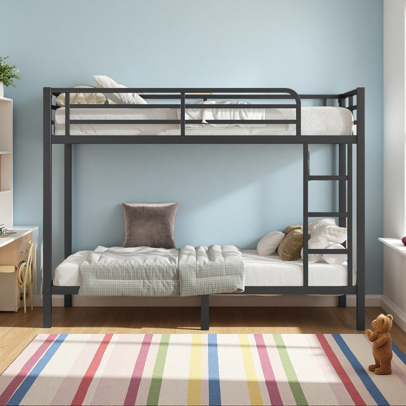 Metal Twin XL Over Twin XL Bunk Bed For Teens And Adults,Space-Saving/Noise Reduced/No Box Spring Needed