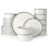  Assiettes et bols en jade, ensemble de vaisselle de 24 pièces, ensemble pour 8, blanc