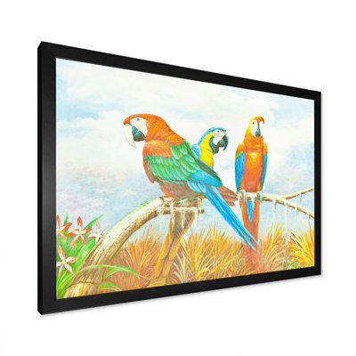 " Colorful Macaw Parrot Painting "