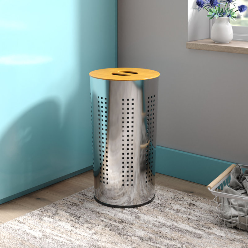 Metal Laundry Hamper with Handles