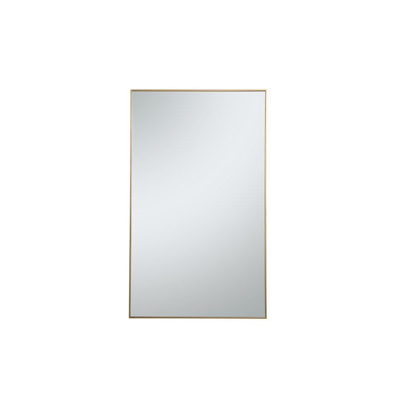 Miroir mural Sabine, 60 po x 36 po, Laiton