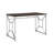Martha Office Workspace Desk MDF/Chrome In Brown
